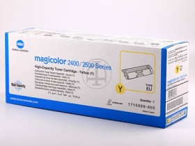 Тонер-картридж желтый повышенной емкости для Konica Minolta magicolor 2430/2450/2480/2490/2500/2530/2550 (A00W132, Toner Cartridge Yellow, High Capacity)