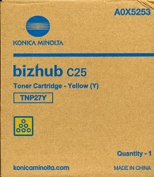 Тонер-картридж желтый TNP-27Y для Konica Minolta bizhub C25 (A0X5253, Toner Cartridge Yellow)